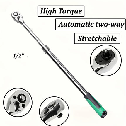 72T Ratchet Wrench 1/2 Inch Drive Socket Tool Durable Sturdy Carbon Steel