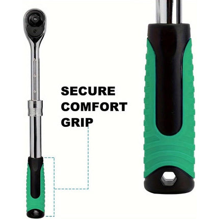 72T Ratchet Wrench 1/2 Inch Drive Socket Tool Durable Sturdy Carbon Steel