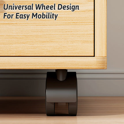 3-Drawer Rolling File Cabinet W/ Lock Under Desk Filing Cabinet for Home Office