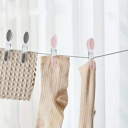 30pcs Household Clothes Clip Non Trace Soft Grip Clothespins Laundry Pegs Hanger