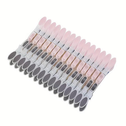30pcs Household Clothes Clip Non Trace Soft Grip Clothespins Laundry Pegs Hanger