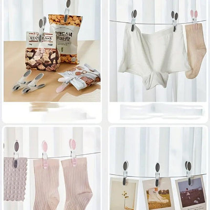 30pcs Household Clothes Clip Non Trace Soft Grip Clothespins Laundry Pegs Hanger