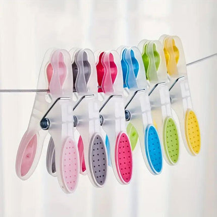 30pcs Household Clothes Clip Non Trace Soft Grip Clothespins Laundry Pegs Hanger
