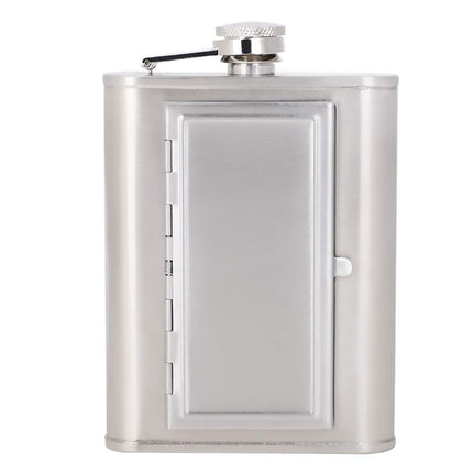 Stainless Steel Hip Flask Portable Flagon 5oz Silver Travel Liquor Bottle Funnel