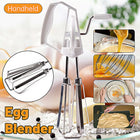 Stainless Steel Hand Egg Beater Rotary Whisk Manual Mixer Kitchen Cooking Tool