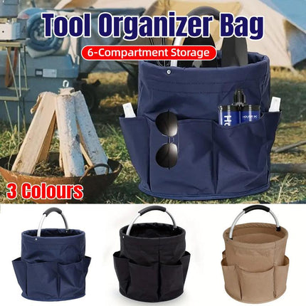 Portable Handheld Collapsible Tool Organizer Storage Box for Home Workshop Tools