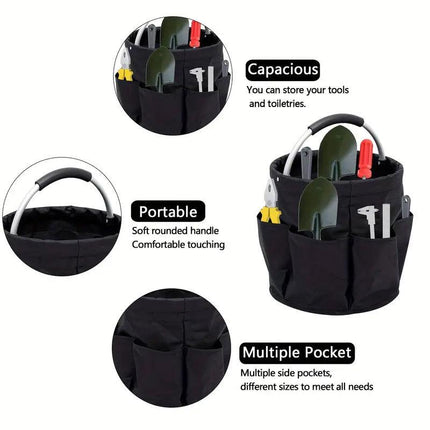 Portable Handheld Collapsible Tool Organizer Storage Box for Home Workshop Tools