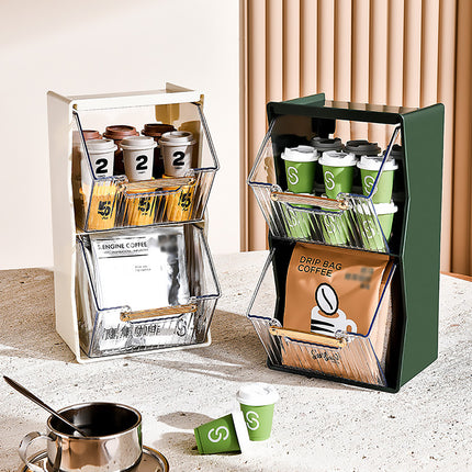 Coffee Pod Holder for Home Cafe Countertop Storage Organizer Space Saving