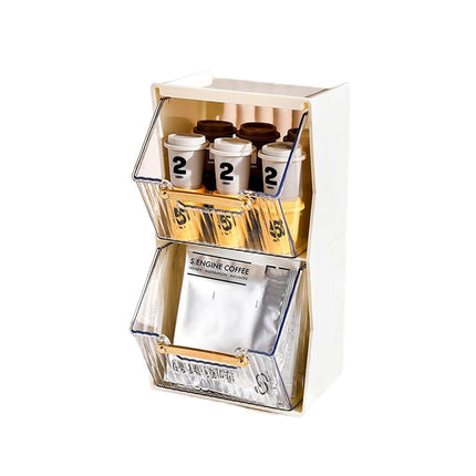 Coffee Pod Holder for Home Cafe Countertop Storage Organizer Space Saving