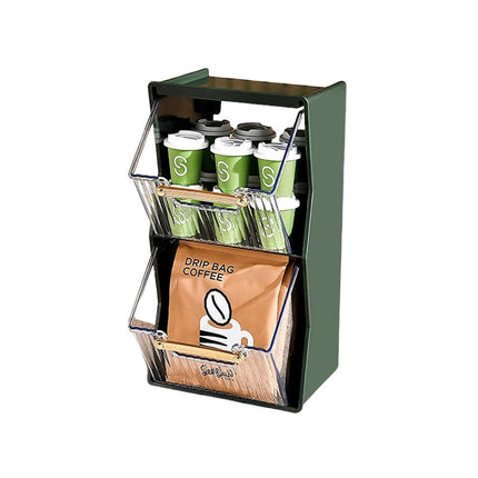 Coffee Pod Holder for Home Cafe Countertop Storage Organizer Space Saving