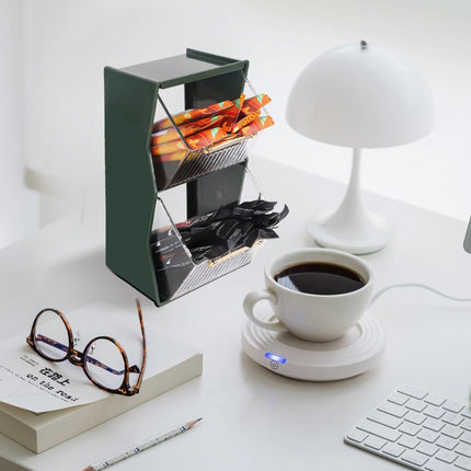 Coffee Pod Holder for Home Cafe Countertop Storage Organizer Space Saving