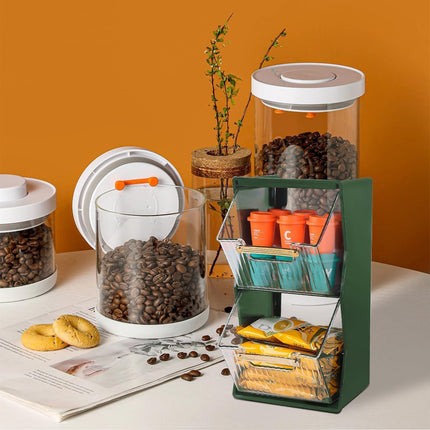 Coffee Pod Holder for Home Cafe Countertop Storage Organizer Space Saving