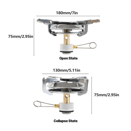Outdoor Mini Stove Burner Portable for Camping Hiking Picnic Outdoor Cooking