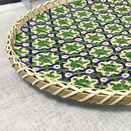 Rattan Woven Pastry Tray Desktop Storage Box Decorative Durable For Home Kitchen