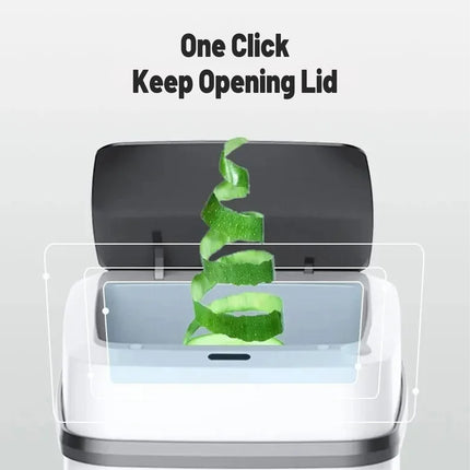 Automatic Sensor Trash Bin 12L Motion Kitchen Rubbish Can Touchless White