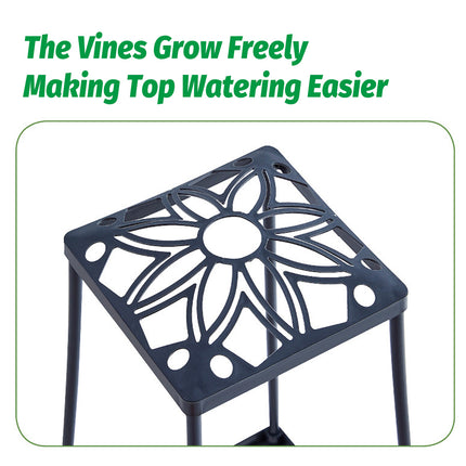 4 Tier Plant Stand Ladder Shelf for Climbing Vines Indoor Outdoor Garden Use