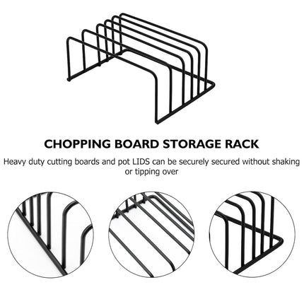 Kitchen Counter Chopping Board Rack Multifunction Dish Drying Storage Holder