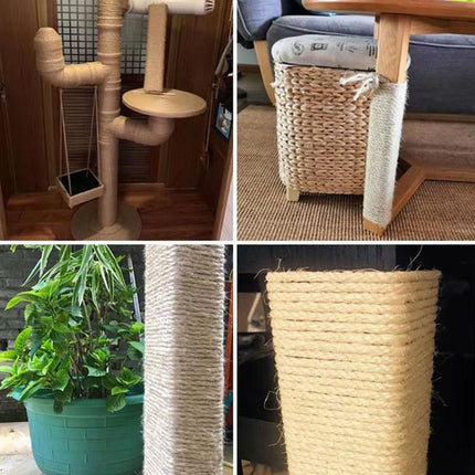Vintage Burlap Rope Woven DIY Cat Climbing Scratch Rope 6-8mm Home Decoration