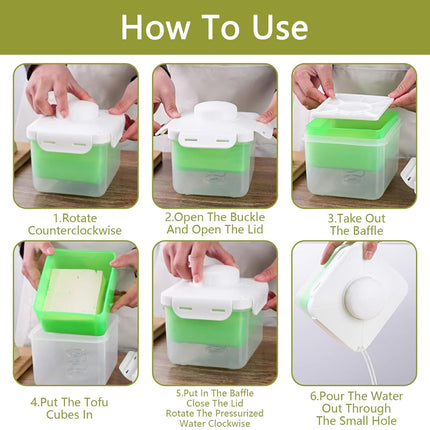 Tofu Press Mold Box Water Drainer Container Kitchen Tool for Homemade Bean Curd