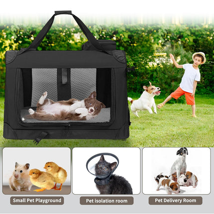 Foldable Pet Carrier Soft Crate Dog Cat Travel Kennel Portable Cage Large Size