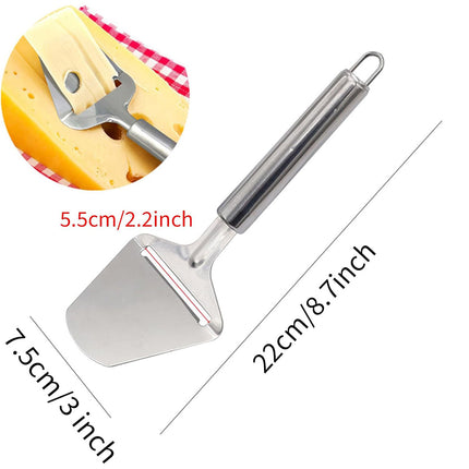 Stainless Steel Plane Cheese Cutter Kitchen Cooking Tool Hard Cheese Slicer Tool