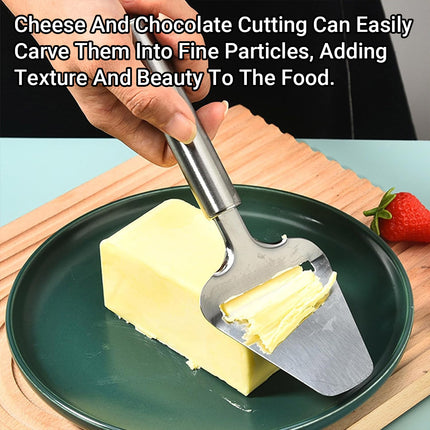 Stainless Steel Plane Cheese Cutter Kitchen Cooking Tool Hard Cheese Slicer Tool