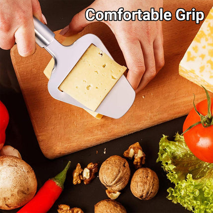 Stainless Steel Plane Cheese Cutter Kitchen Cooking Tool Hard Cheese Slicer Tool