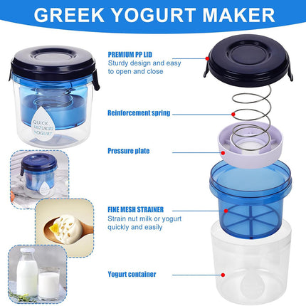 Yogurt Filter Separator Set Cold Brew Yogurt Maker Strainer Kit For Homemade Use