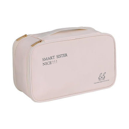 Double Lingerie Storage Bag Travel Organizer Clothes Storage Case for Underwear