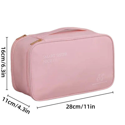 Double Lingerie Storage Bag Travel Organizer Clothes Storage Case for Underwear