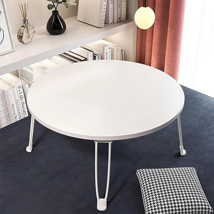 Small Foldable Computer Desk Portable Bed Table Round Home Office Laptop Stand