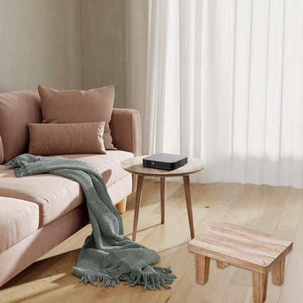 Solid Wood Small Bench Living Room Low Stool Shoe Bench Sturdy Durable Practical