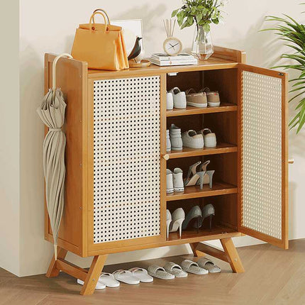Home Entryway Multi Layer Breathable Shoe Cabinet Space Saving Dustproof Sturdy