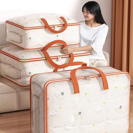 4pcs Large Capacity Quilt Storage Bags for Clothes Luggage Moving Organising Bag