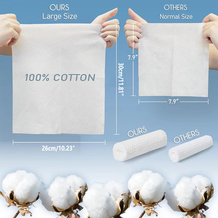 Face Towel Set Disposable Soft Cleaning Towels in Paper Box for Skincare Travel