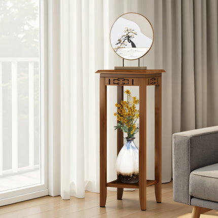 Living Room Balcony Floor Standing Plant Stand Sturdy Space Saving Stable