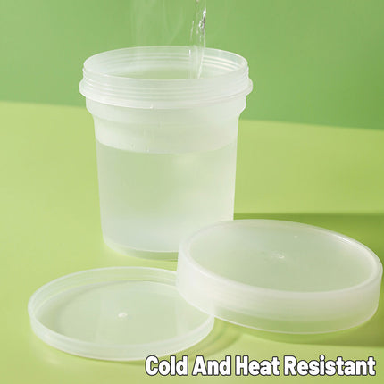 50pcs Dessert Packing Boxes 300ml 500ml Clear Takeout Cup Containers for Cake