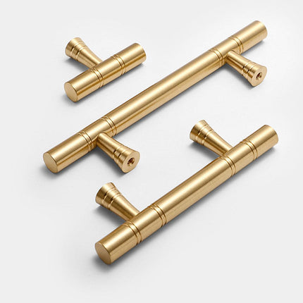 6 Sizes Cabinet Door Handle Wardrobe Drawer Pull Simple Gold Furniture Hardware