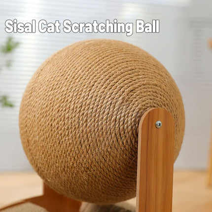 Ferris Wheel Cat Toy Standing Cat Grab Ball Scratch Board Kitten Interactive