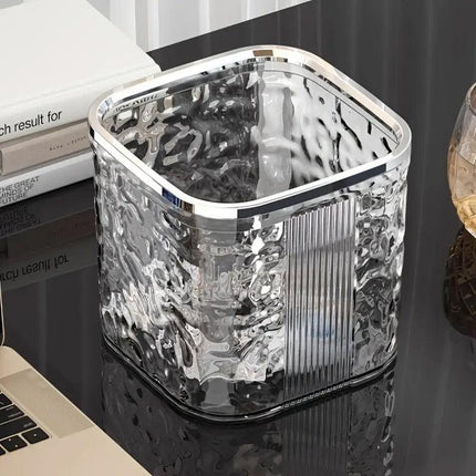 Desktop Mini Trash Can Small Waste Bin Storage Bucket for Office Kitchen Home