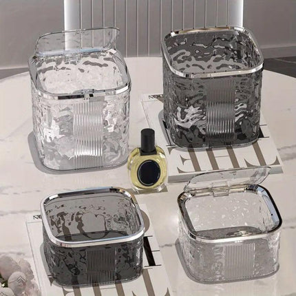 Desktop Mini Trash Can Small Waste Bin Storage Bucket for Office Kitchen Home