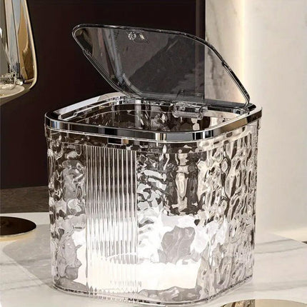 Desktop Mini Trash Can Small Waste Bin Storage Bucket for Office Kitchen Home