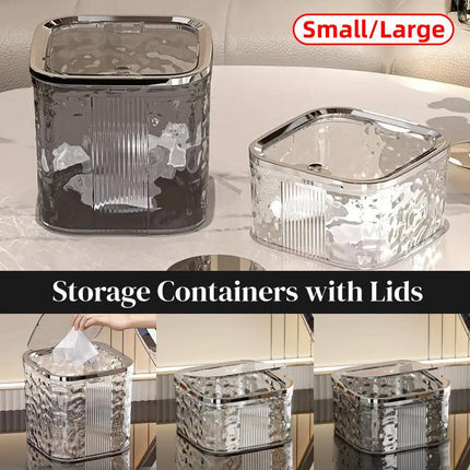 Desktop Mini Trash Can Small Waste Bin Storage Bucket for Office Kitchen Home