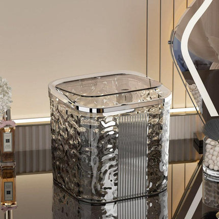 Desktop Mini Trash Can Small Waste Bin Storage Bucket for Office Kitchen Home