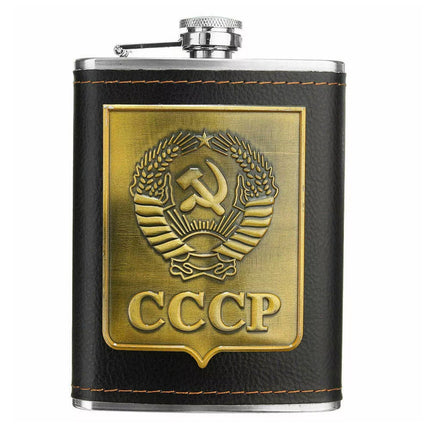 8oz Hip Flask Whiskey Stainless Steel Alcohol Set Funnel Pocket Bottle Engraving