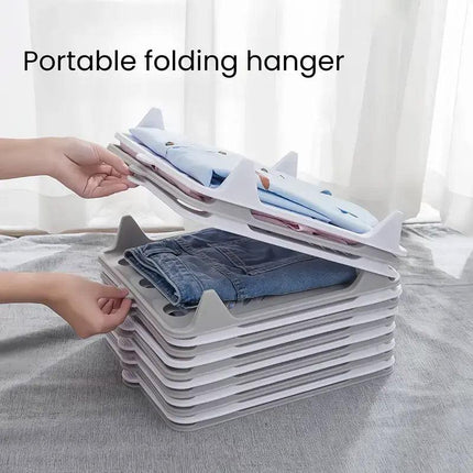 10pcs Folding Clothes Board Wardrobe Organizer Lazy Stacking Storage Boards