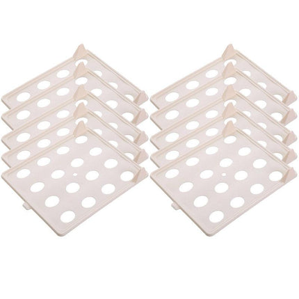 10pcs Folding Clothes Board Wardrobe Organizer Lazy Stacking Storage Boards