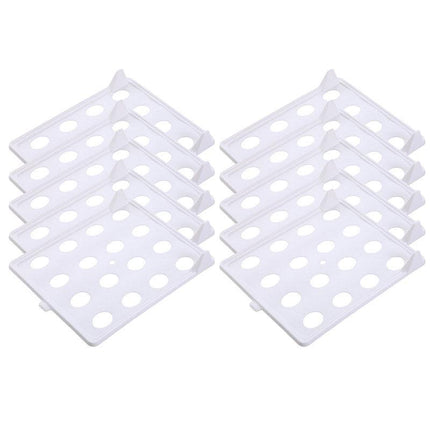 10pcs Folding Clothes Board Wardrobe Organizer Lazy Stacking Storage Boards