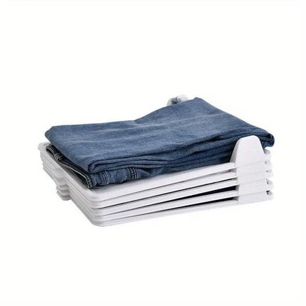 10pcs Folding Clothes Board Wardrobe Organizer Lazy Stacking Storage Boards