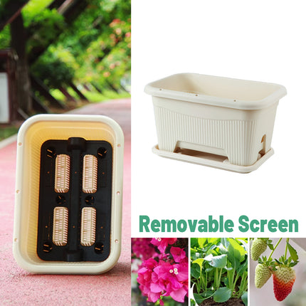 Large Square Planter Box Garden Pot for Vegetables Green Plants Outdoor Planting